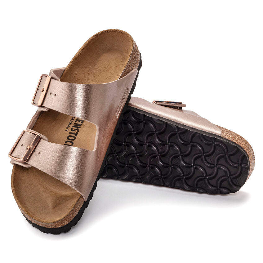 Birkenstock sandals metallic copper online