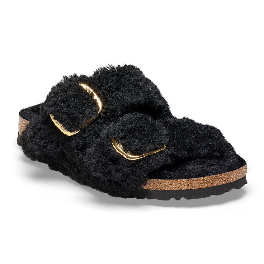 Birkenstock Arizona Big Buckle Shearling Teddy Black - 1021705 – Izicop