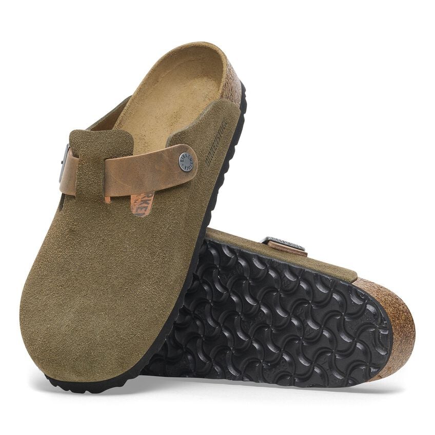 Boston Classic Footbed : Thyme Suede/Oiled