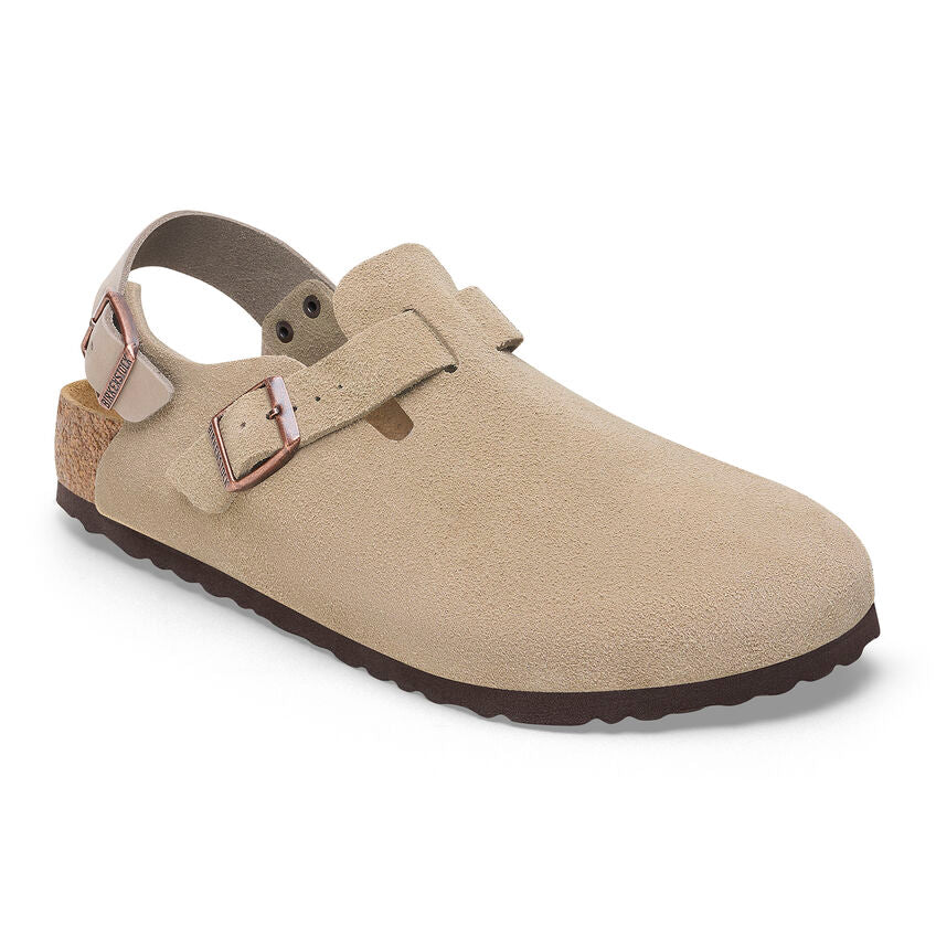 Tokio Classic Footbed : Taupe Suede