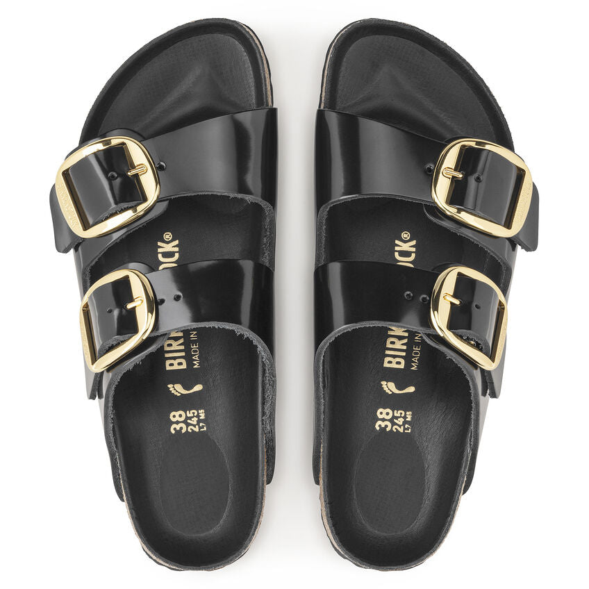 Arizona Big Buckle High Shine Black Complete Birkenstock