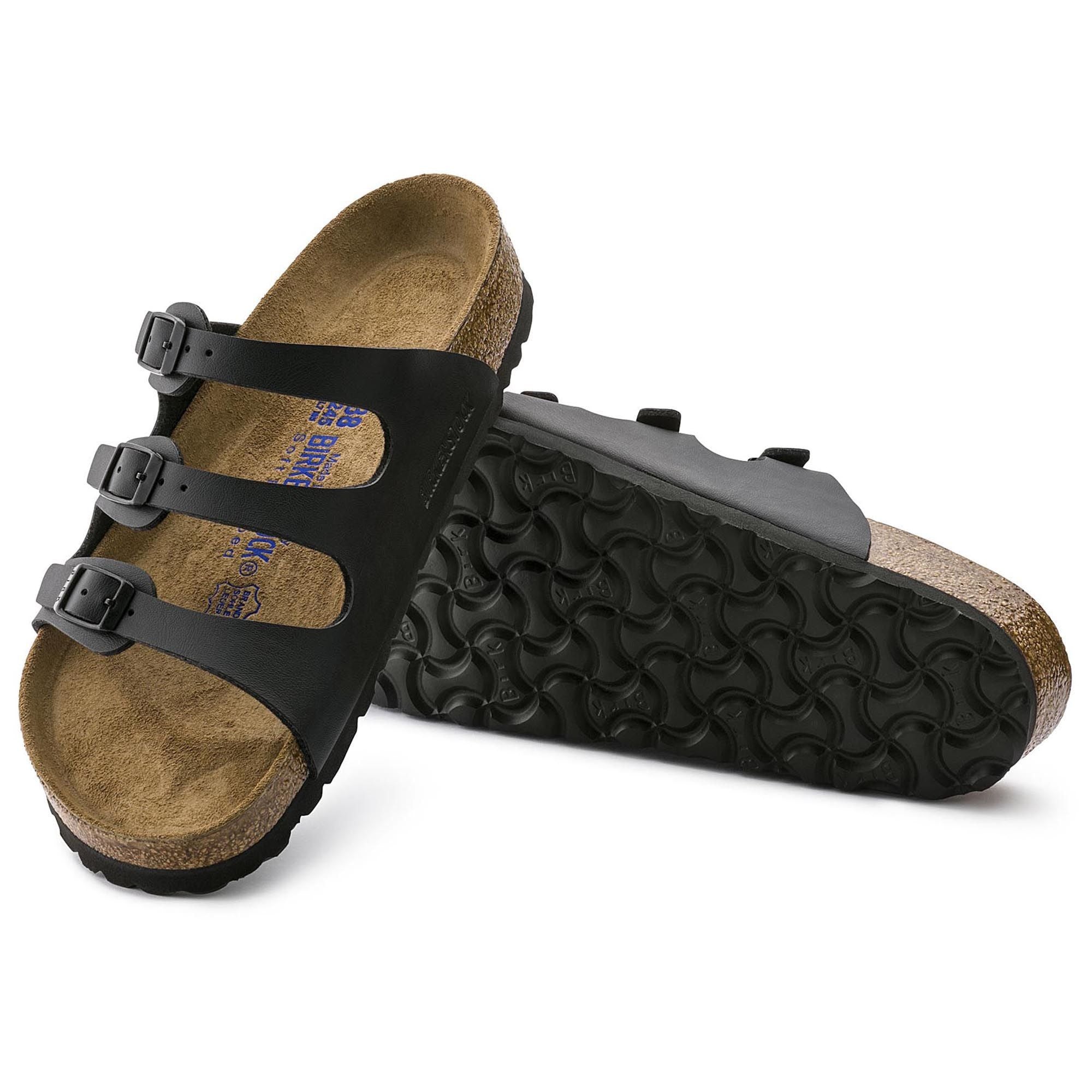 Florida Soft Footbed Black Synthetic Complete Birkenstock